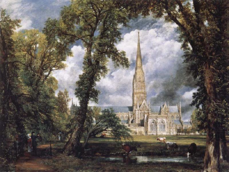 John Constable Salisbury Cathedral from the Bishop-s Grounds china oil painting image